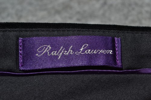 Ralph Lauren Purple Label Pants Mens 34x29 Black Corduroy Trousers Made in Italy - Picture 11 of 21