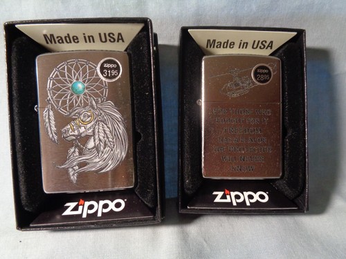 10 neue Zippo Feuerzeuge Lot #2 Lebensbaum und mehr
