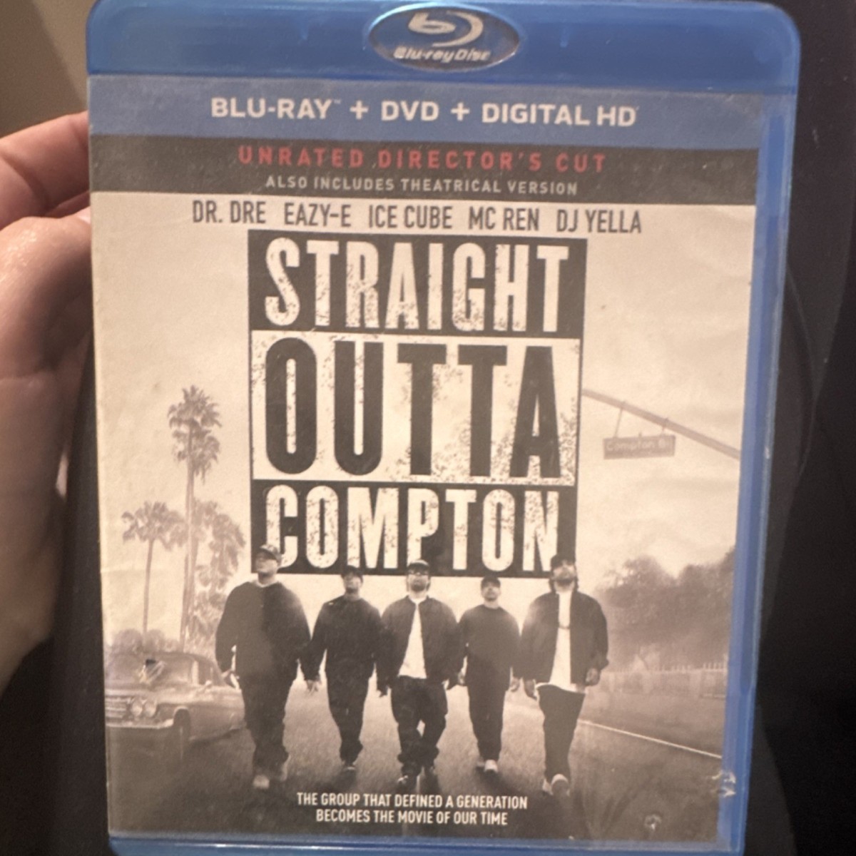 Straight Outta Compton Blu-ray DVD Digital HD Unrated Cut, Dr. Dre