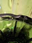 Vintage L.E. Smith Handkerchief Pedestal Green Glass Compote Candy Dish Bowl — photo 8