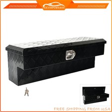 36 Inch Aluminum Utv Side Mount Truck Bed Tool Box W Lock For Trailer Pickup