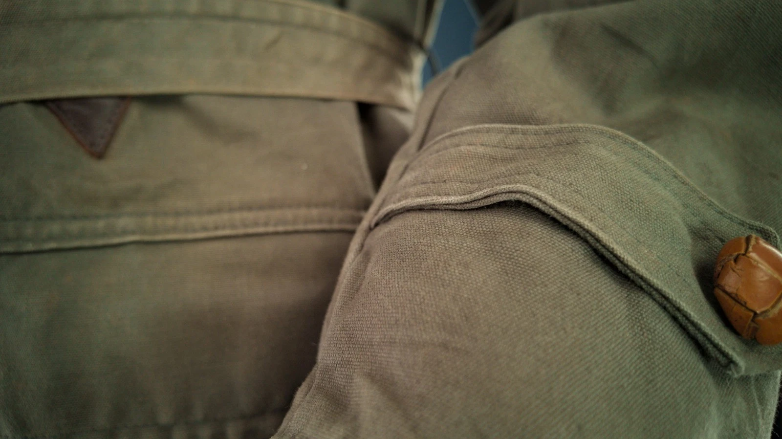 Vintage 1950s French ‘Canadienne’ Barnstormer Mackinaw Mouton Canvas Jacket “L” image 16