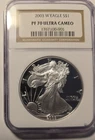 Photo of a 2003-W American Silver Eagle Proof from an eBay listing that sold on Jul 20, 2026
