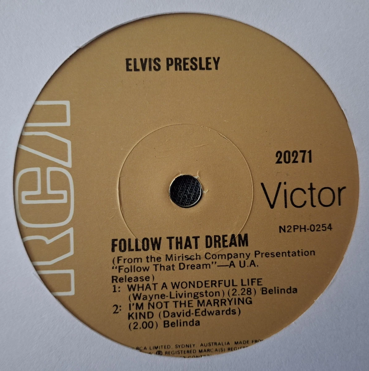 Elvis Presley - Follow That Dream 7" Australian EP 1977 Reissue