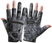 Half-Finger UPF50 Fishing Gloves - Outdoor Sun Gloves