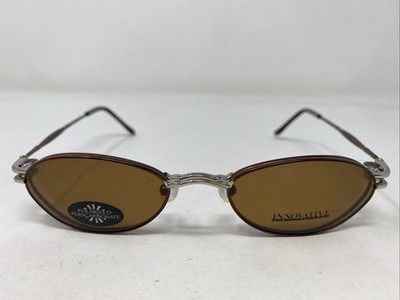 Innovative IMF382 Shiny Silver/Bronze 50-19-140 Eyeglasses Frame w/ Clip-on 2000