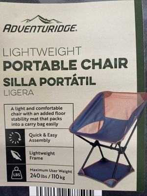 Lightweight Portable Adventuridge Folding Camping Chair