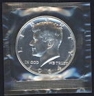 1964 PROOF KENNEDY HALF DOLLAR ~ 90% SILVER ~ IN ORIGINAL CELLOPHANE