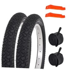 14 x 2.125 E-Bike Tire with Schrader Valve, 14 Inch Heavy Duty Folding Tire