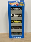 Vintage 1993 Hot Wheels FERRARI 5 Car Gift Pack Unopened