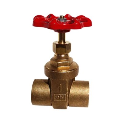 B & k  2 Inch Brass Solder Gate Valve 100-508 USA