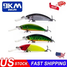 5Pcs Fishing Lure Hard baits Minnow Sinking Lure Down Deep Jerk Deep Diving Bait