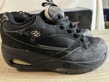 Heelys 7104 Black Lace-Up Leather Rolling Wheeled Skate Sneakers shoes Youth 2