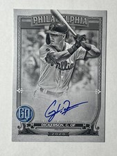 2020 Topps Gypsy Queen Corey Dickerson Black & White Auto /50 Phillies Nationals
