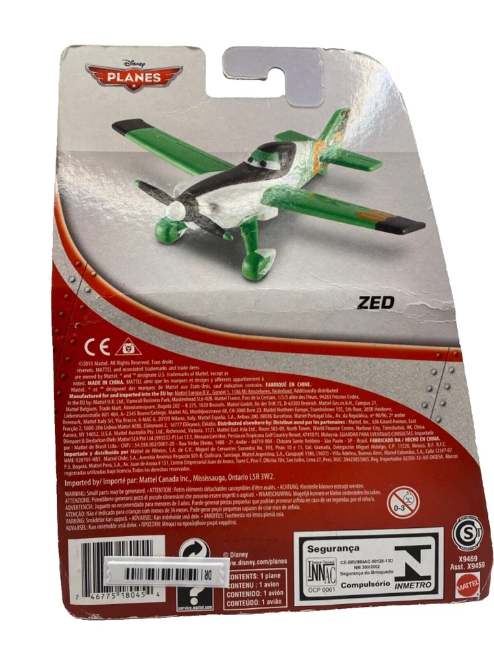 Disney Planes - Zed - 1.55 - Die Cast  - New - Image 2 of 4