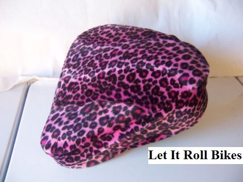 Bike Seat Cover Pink Cheetah  Soft Fur !