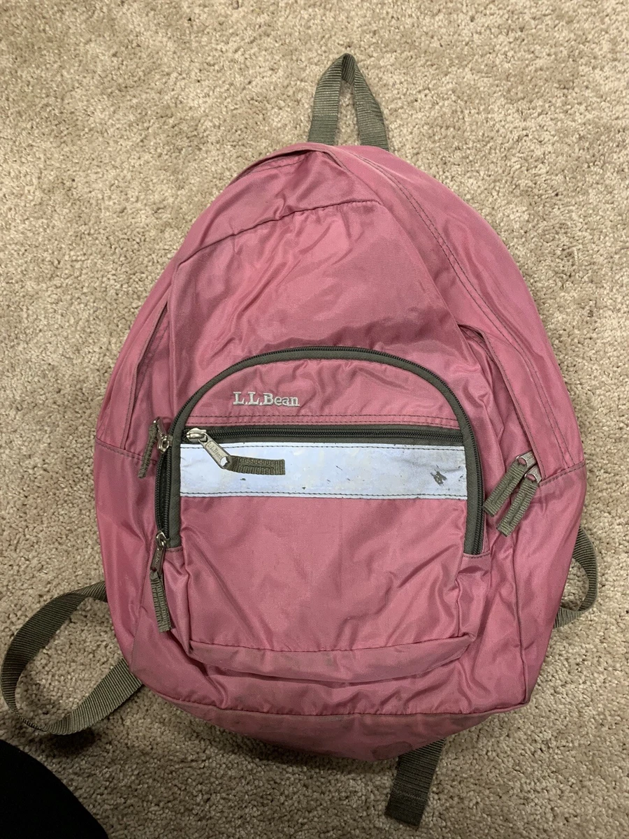 LL Bean Pink Youth Small Backpack