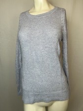 LOFT Women  s Periwinkle Pullover Sweater Long Sleeve Cotton Blend Casual Small
