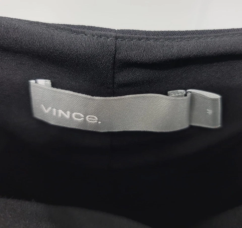 Vince, Nuevo sin Etiquetas $949, 100% Cuero, Traje Azul Marino Pantalones Rectos, Talla M Foto 2 de 4
