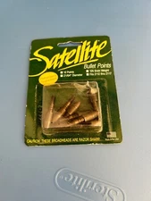 VTG NOS SATELLITE ARCHERY BULLET POINTS 125 GRN FIT ALUMINUM SHAFTS ARROW TIPS