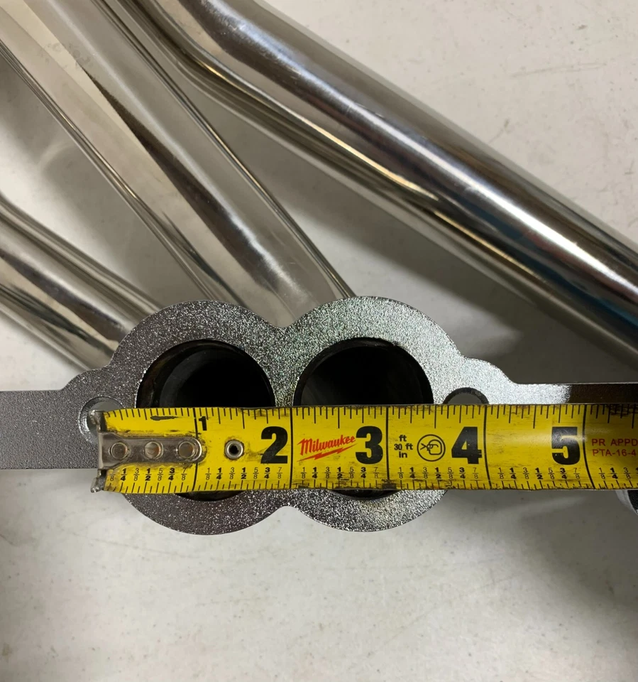 Cabezales de escape de acero inoxidable para camioneta Chevy GMC Blazer Suburban 1966-91 C10 K10 Foto 2 de 4