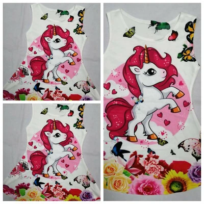 ,Kleid,Shirt,Armlose Kleid,Kleid für Leggings,Fest , Schule,und Freizeit Kleid + - Bild 1 von 2