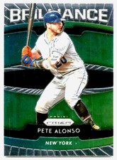 2020 Panini Prizm Brilliance Green Pete Alonso #B-3 New York Mets