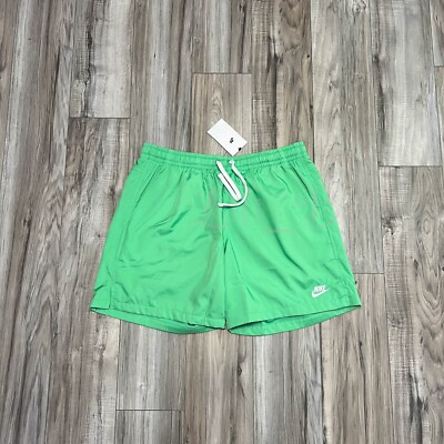 Nike Men's Sportswear SPE Woven Lined Flow Shorts AR2382-363 Green White Size XL