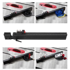 Miter Gauge Fence Tablesaw Extension System T Slot Track Metric Imperial Tool