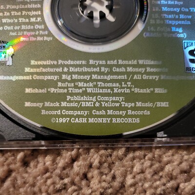 Juvenile- Solja Rags CD 1997 1st Pressing Rare Near Mint Cash