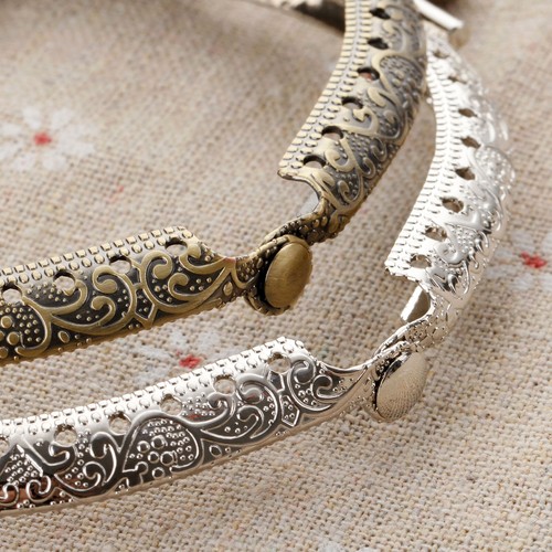 Purse Round Mouth Metal Frame Antique Bronze/Silver 8.5CM for Bag Making Sewing - Picture 12 of 16