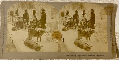 Stereoview, Greely Expedition, Colombian Exposition. James M. Davis, 1892