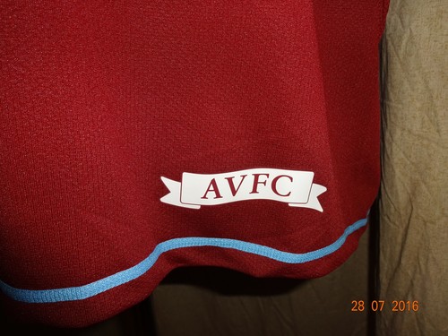 Aston Villa Nike Ausweich Spieler Version Trikot 2007/08 "32 RED.com" Gr.M NEU - Picture 4 of 7