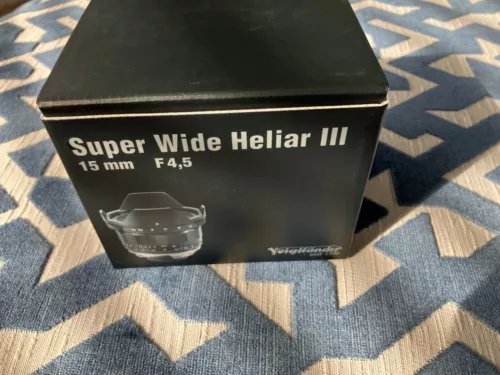 Voigtlander Super-Wide HELIAR 15mm f4.5 Aspherical III  VM, ZM & Leica M mount