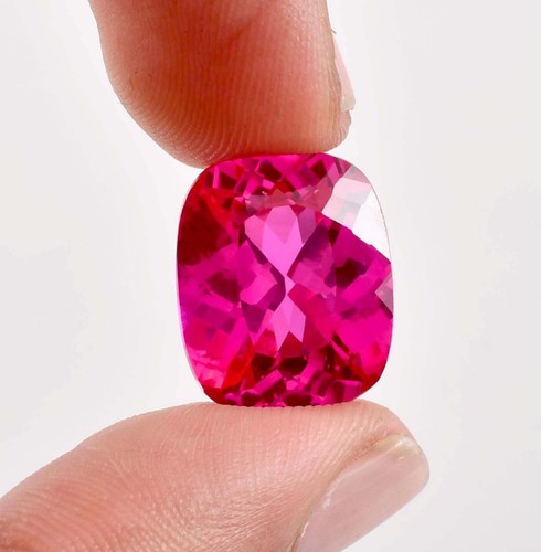 AAA Flawless 18 x 14 mm Flawless Natural Royal Pink Ceylon Sapphire GITCertified - 第 5/5 張圖片