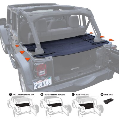 GPCA Cargo Cover PRO for TOP ON/TOPLESS Jeep Wrangler 4DR JKU Pro HardTop - USED