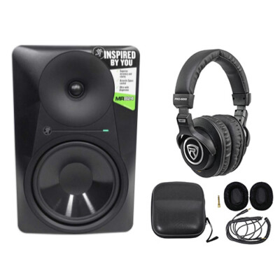 Mackie MR824 8  85w Powered Studio Monitor Class A/B Bi-Amp Speaker+Headphones