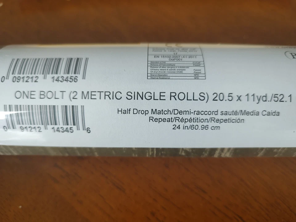 Wallpaper Chesapeake Mapleton Sage Faux Wood Texture Prepasted CTR64222 56 Sq Ft - Image 4 of 4