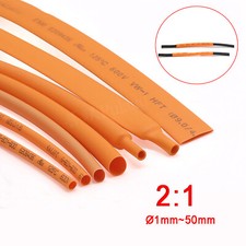 Heat Shrink Tube 2:1 Electrical Sleeving Tubing Cable Wire Heatshrink  1mm 50mm