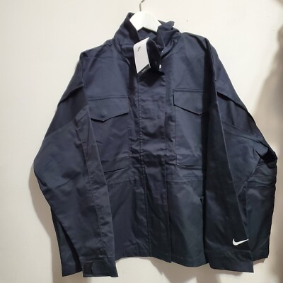 Nike Womens Sz M Sportswear Essentials M65 Jacket Black DD5985-010 NWT 