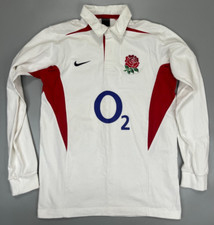 England Rugby Union 2003- 2005 Home Long Sleeve Nike Shirt Jersey Size M Medium