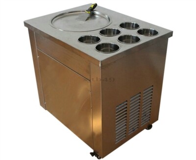 Commercial Ice Crean Roll Making Machine 220V Fried Ice Cream Machine oi