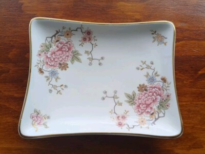 ROYAL DOULTON CHINA CANTON H.5052 - kleine rechteckige Schmuckschale Teller