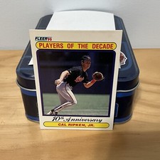 1990 Fleer  Cal Ripken Jr Players Of The Decade 624 Orioles Baseball Card 2F