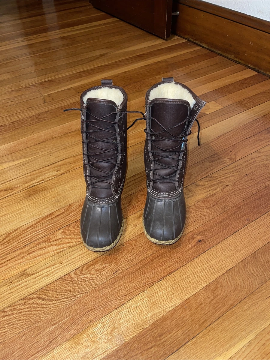 Ll bean 16 hotsell inch boots shearling lined