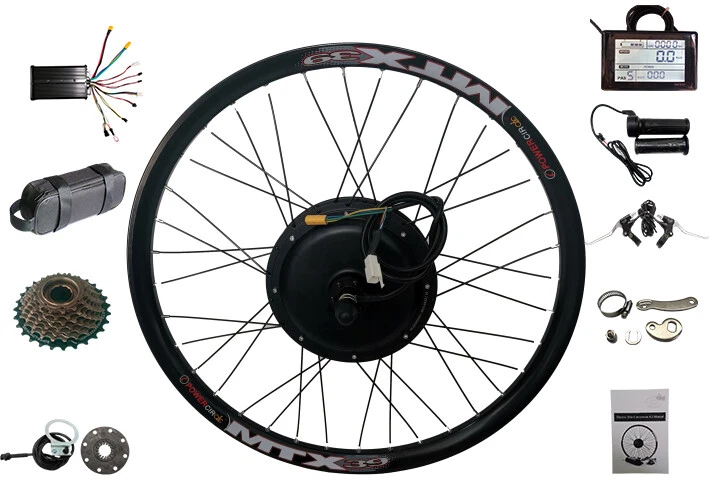 Dual hub on sale motor ebike kit