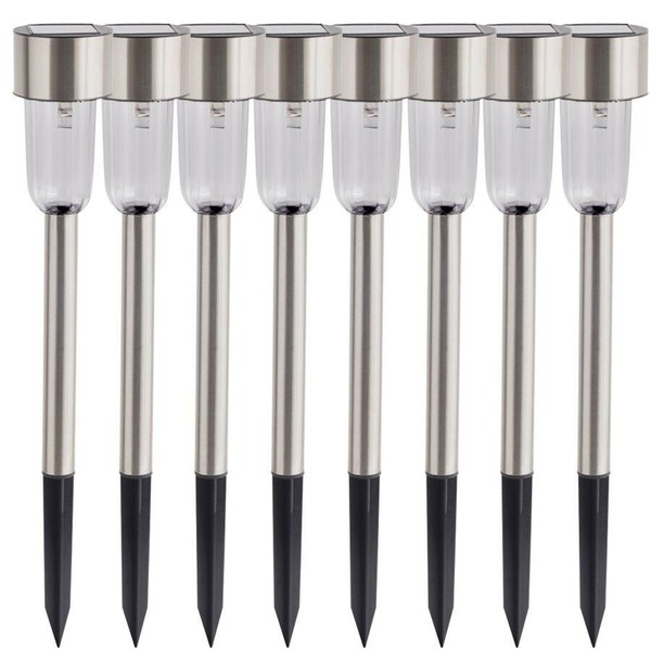 8X Solar Led Gartenleuchten Solarlampe Gartenlampe Gehwegleuchte Solarleuchte-image