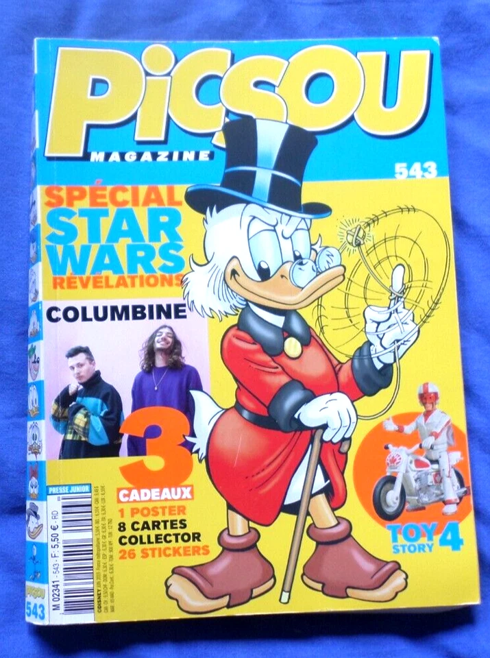 PICSOU MAGAZINE 543 - Complet : 1 poster + 8 cartes collector + 26 stickers* - Photo 1/1