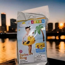 Intex Pool Float Animal Split Swim Ring Bee 25-1/2" X 25" Ages 3-6 Pool Fun