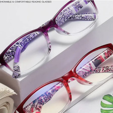 New elegant and youthful ladies anti-blue light reading glasses resin ultralight